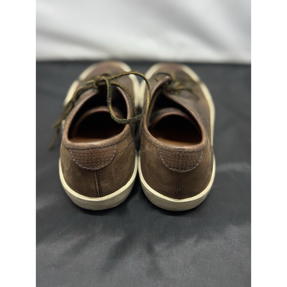 FRYE Brett Leather Lace Up Oxford Low Sneaker Dark Brown Men's 9 - Picture 3 of 6